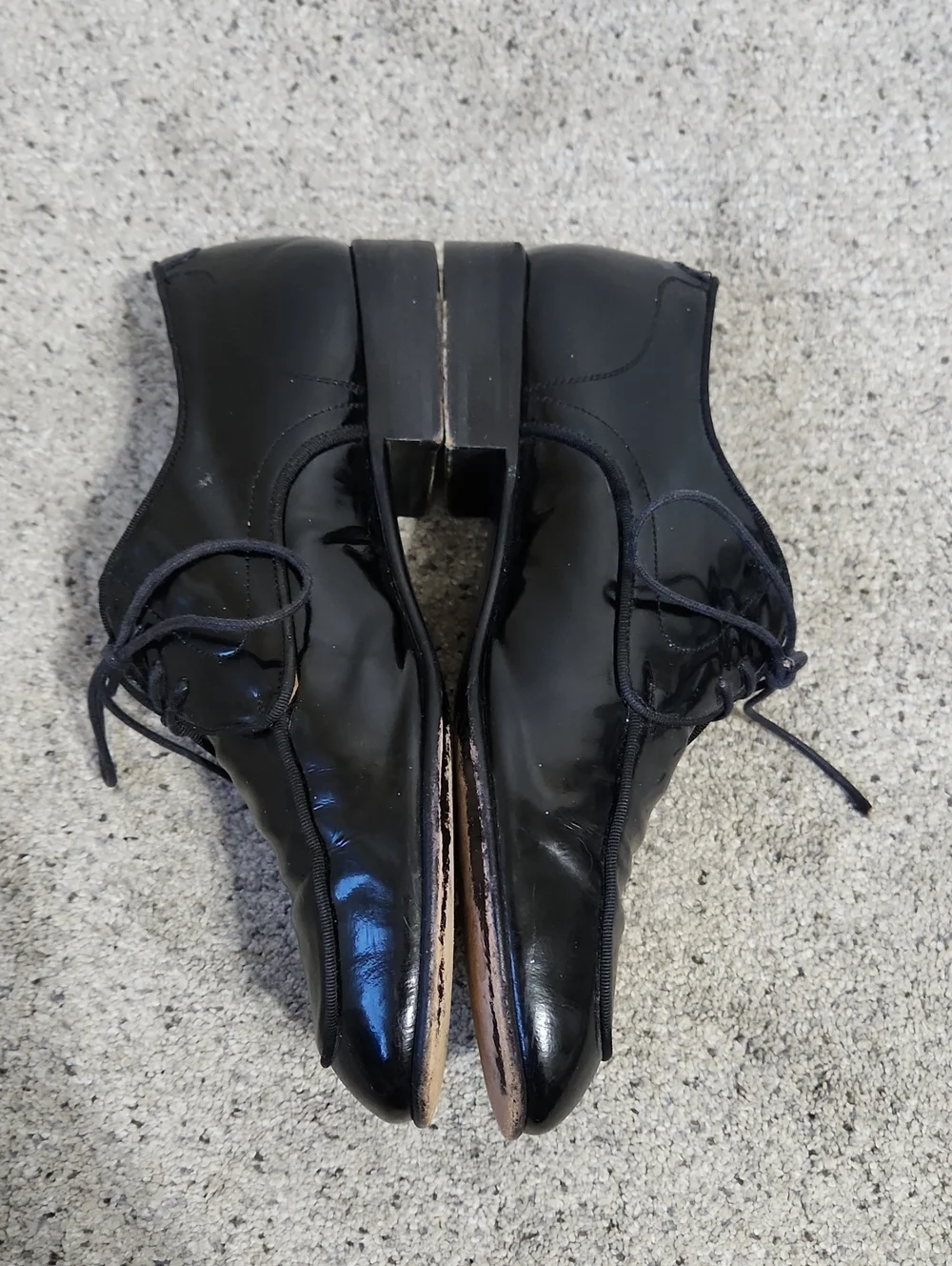 Bally Oronis Patent Calfskin Leather Shoes 8.5 D Mens Black